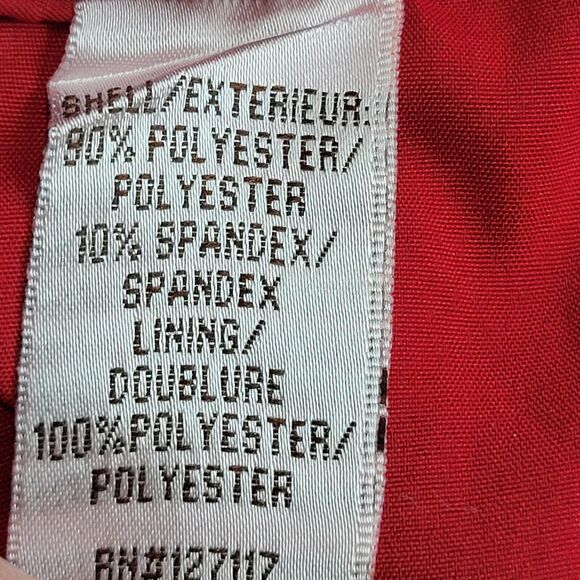 Badgley Mischka Collection Formal Gown Size 10 Red One Shoulder High Low Hem - Picture 11 of 13